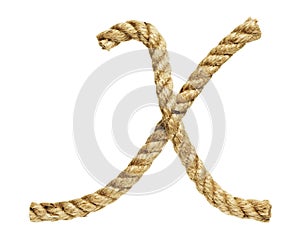 Rope forming letter C