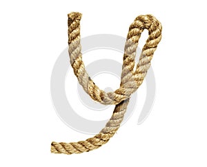 Rope forming letter C