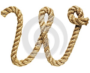 Rope forming letter C