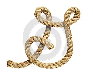 Rope forming letter G