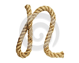 Rope forming letter N