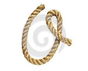 Rope forming letter O