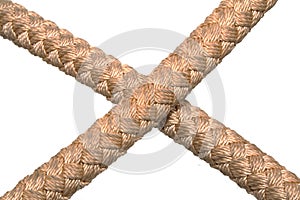 Rope isolated on white background