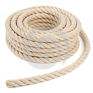 Rope isolated on white background
