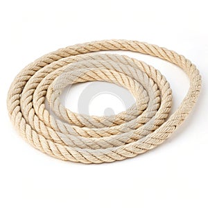 Rope isolated on white background