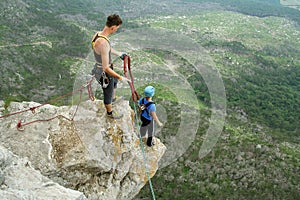 Rope jumping.