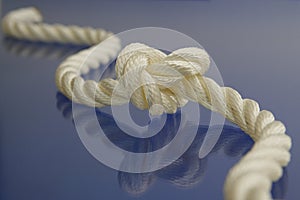 Rope with knot