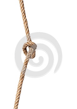 Rope with knot