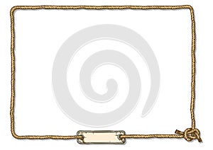 Rope knot frame photo