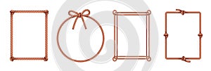 Rope Knots Frames Set