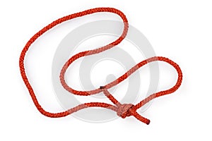 Rope loop with ends tied with water knot