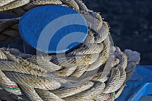 Rope for mooring the ship