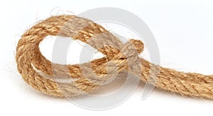 Rope over white background