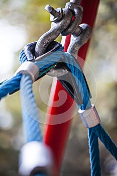 Rope in Playground Equipment in Park