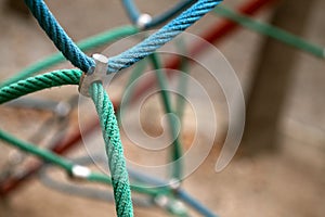 Rope in Playground Equipment in Park