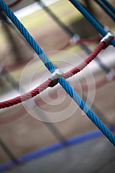 Rope in Playground Equipment in Park