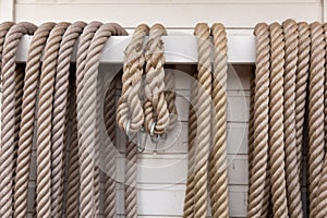 Rope on railing