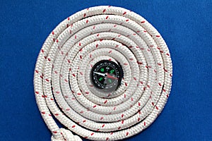 Rope round spiral