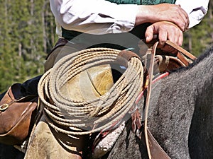 Rope on Saddle