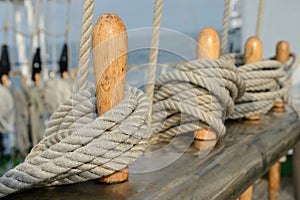 Rope of sailing-boat