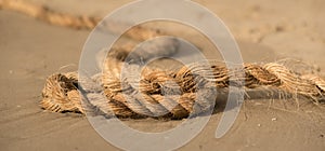 Rope on a sand