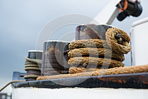 Rope on a ship