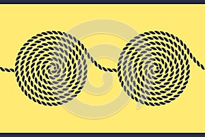 Rope spiral seamless pattern