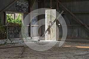 Rope-swing in Abandoned Industrial Building