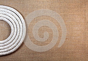 Rope swirl with jute