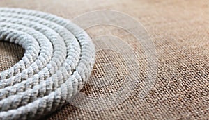 Rope swirl with jute