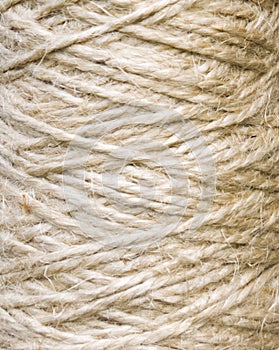 Rope texture. Hemp fiber pattern. Threads background