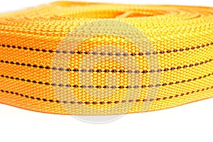 Rope tow rope for cars on a white background