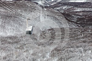 Rope way at Mount Hakkoda,Aomori prefecture,Japan