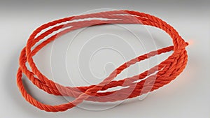 rope on white A red and orange fire rope that flickers