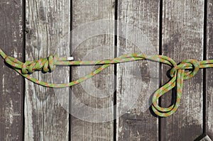 Rope and wood background