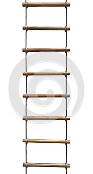 rope wooden ladder