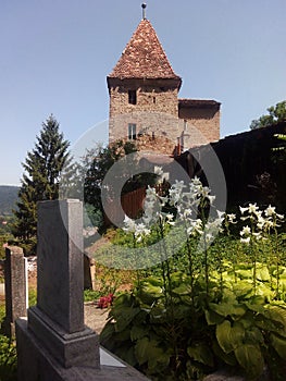 The Ropemakers Â´ Tower in the Old town of Sighisoara. Romania.