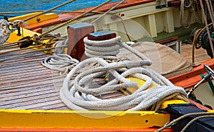 Ropes on Bow of Ship