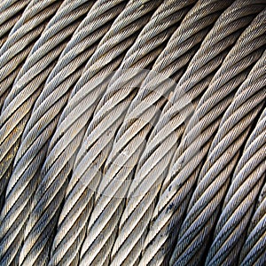 Ropes braided in bays on an ancient sailing vessel