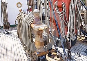 Ropes on deck