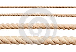 Ropes isolated on white