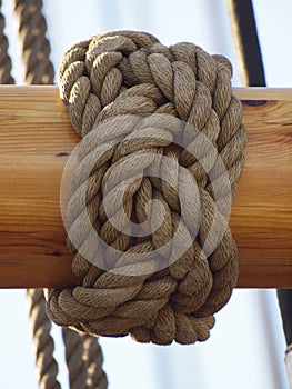 Ropes from an old sailing boat