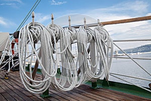 Ropes on an old vessel