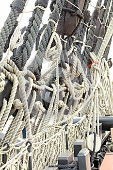 Ropes and Rigging from an old sailing ship