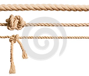 Ropes set isolated