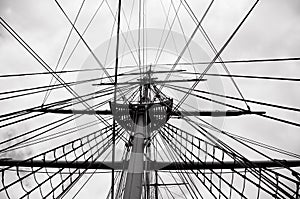 Ropes of a ship