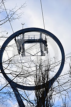 A ropeway in Moscow, VDNKH park