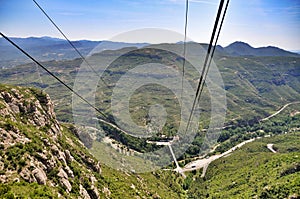 Ropeway on Mount Montserrat