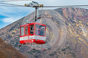 Ropeway to Akechi-daira Viewpoint in Nikko, Japan