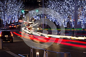 Roppongi Christmas illumination in Tokyo
